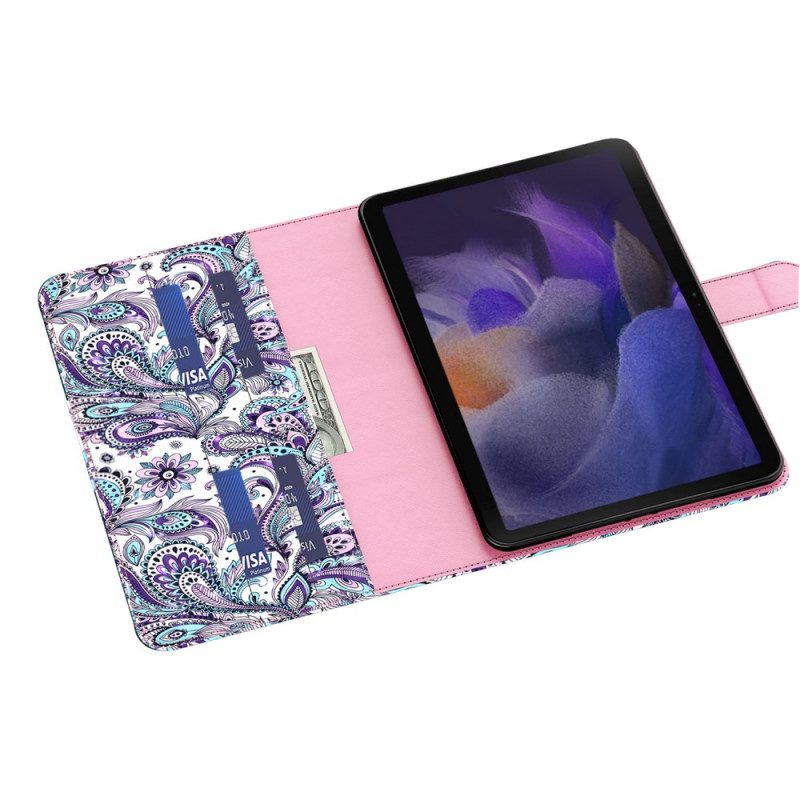 Custodia A Portafoglio Samsung Galaxy Tab A8 (2021) Paisley