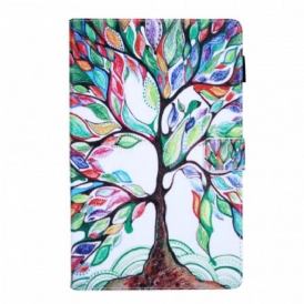 Custodia in pelle Samsung Galaxy Tab A8 (2021) Albero Multicolore