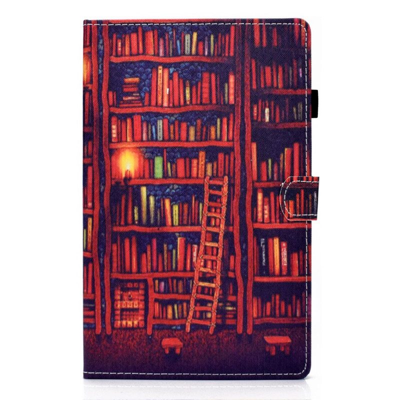 Custodia in pelle Samsung Galaxy Tab A8 (2021) Biblioteca