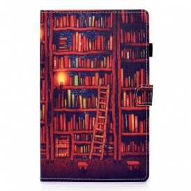 Custodia in pelle Samsung Galaxy Tab A8 (2021) Biblioteca