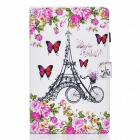 Custodia in pelle Samsung Galaxy Tab A8 (2021) Bici Della Torre Eiffel
