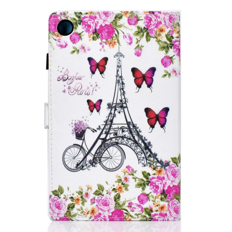 Custodia in pelle Samsung Galaxy Tab A8 (2021) Bici Della Torre Eiffel