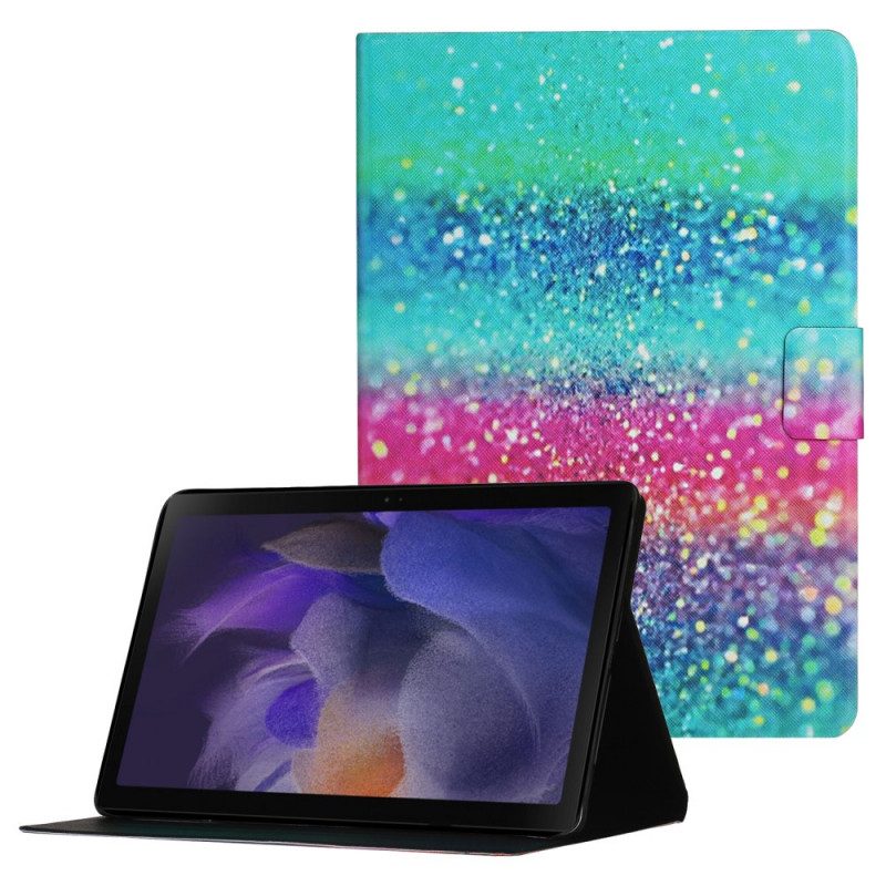 Custodia in pelle Samsung Galaxy Tab A8 (2021) Elemento Paillettes