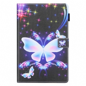 Custodia in pelle Samsung Galaxy Tab A8 (2021) Farfalle Multiple