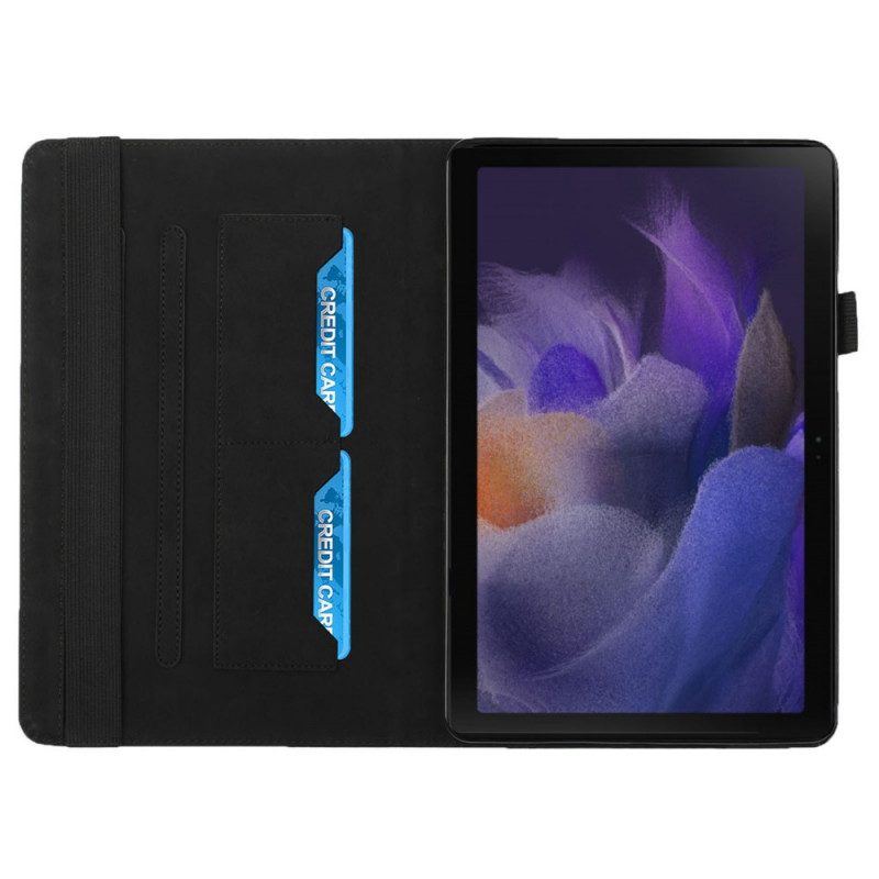 Custodia in pelle Samsung Galaxy Tab A8 (2021) Fascia Elastica Testurizzata