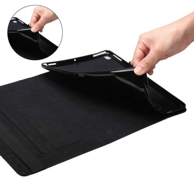 Custodia in pelle Samsung Galaxy Tab A8 (2021) Fascia Elastica Testurizzata