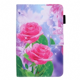 Custodia in pelle Samsung Galaxy Tab A8 (2021) Fiori Da Sogno