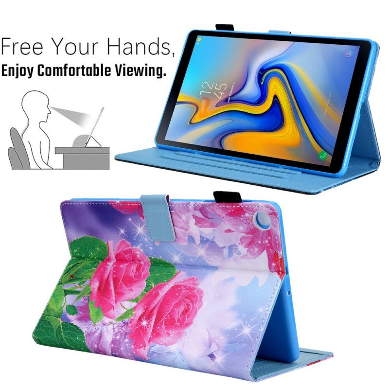 Custodia in pelle Samsung Galaxy Tab A8 (2021) Fiori Da Sogno