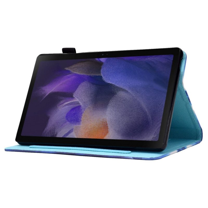 Custodia in pelle Samsung Galaxy Tab A8 (2021) Foresta Notturna