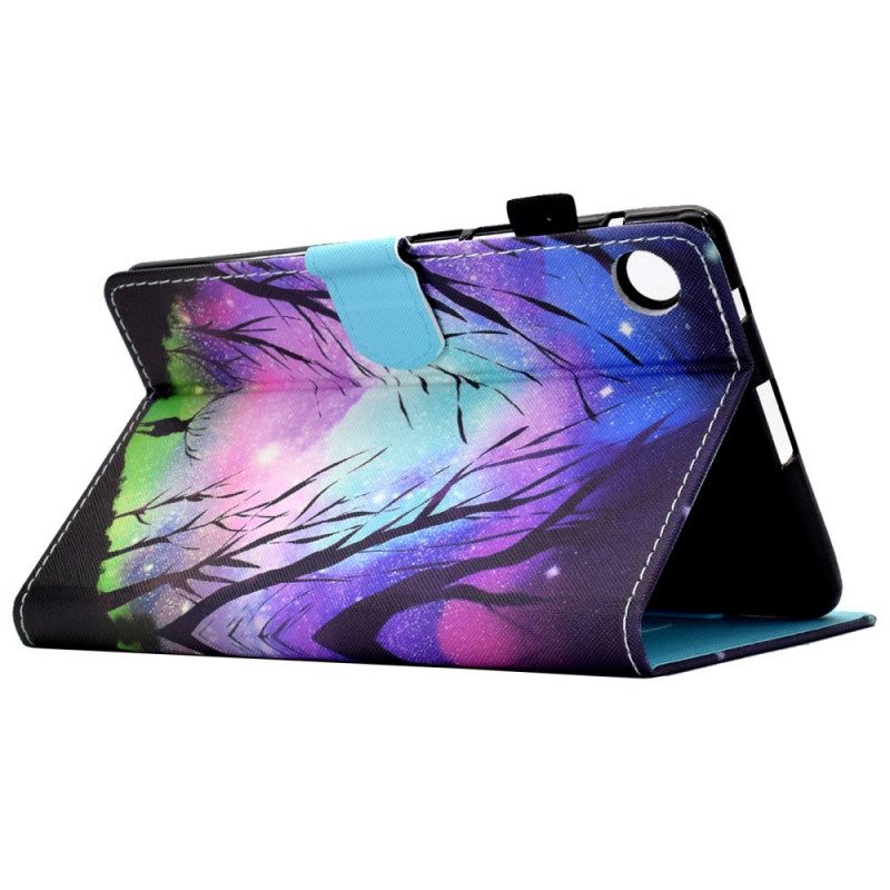 Custodia in pelle Samsung Galaxy Tab A8 (2021) Foresta Notturna