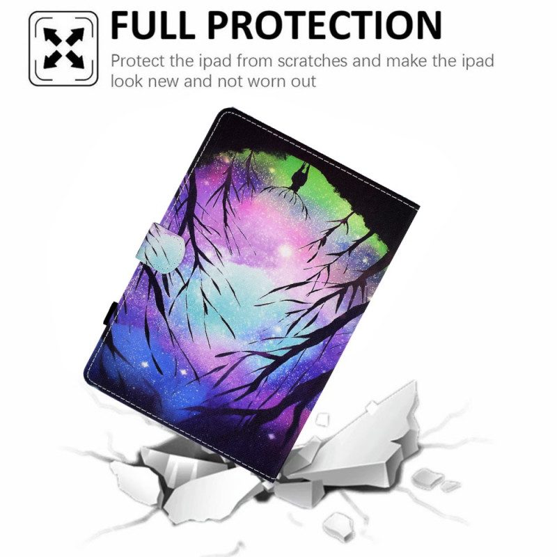 Custodia in pelle Samsung Galaxy Tab A8 (2021) Foresta Notturna