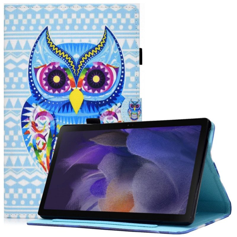 Custodia in pelle Samsung Galaxy Tab A8 (2021) Gufo Tribale