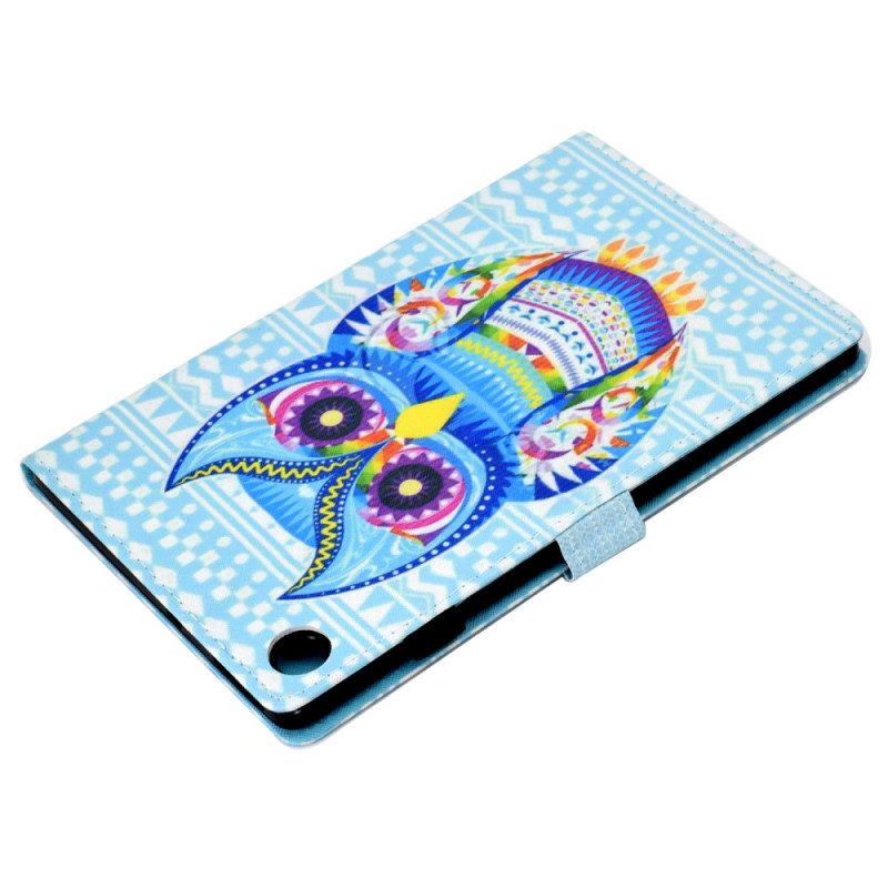 Custodia in pelle Samsung Galaxy Tab A8 (2021) Gufo Tribale