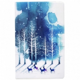 Custodia in pelle Samsung Galaxy Tab A8 (2021) Inverno