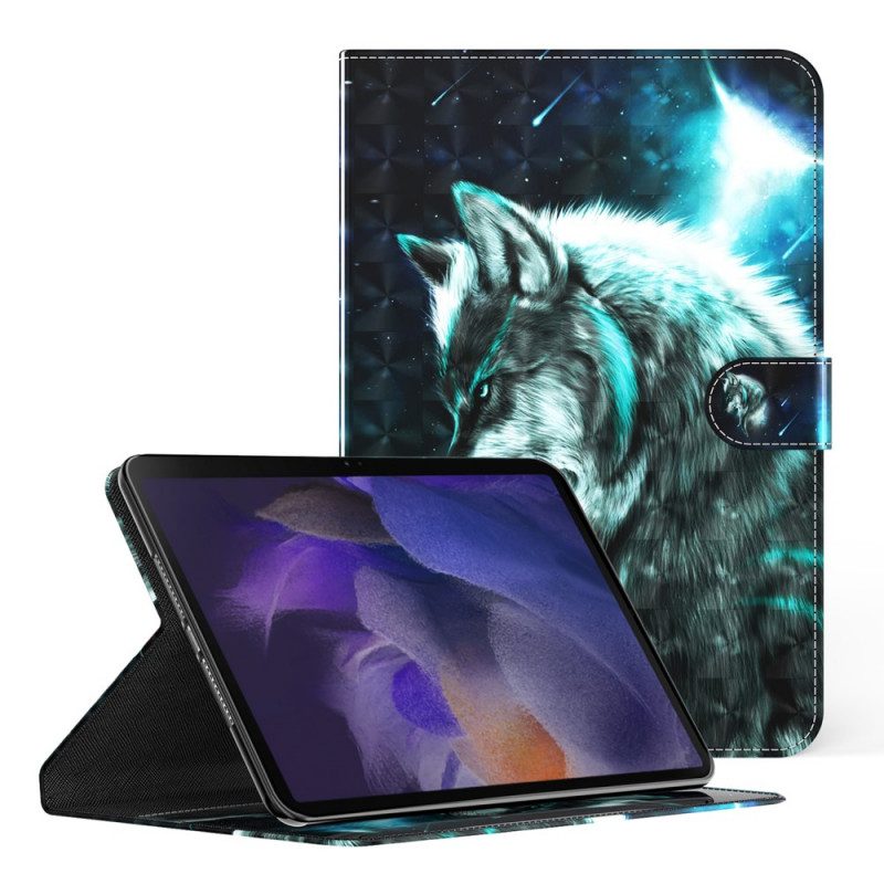 Custodia in pelle Samsung Galaxy Tab A8 (2021) Lupo Selvaggio