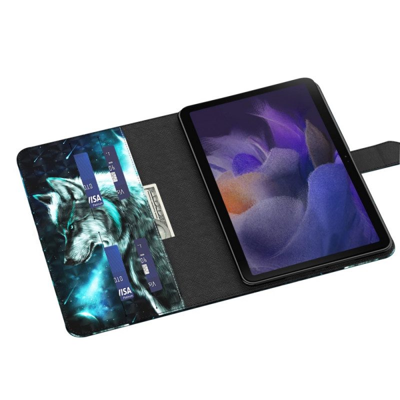 Custodia in pelle Samsung Galaxy Tab A8 (2021) Lupo Selvaggio