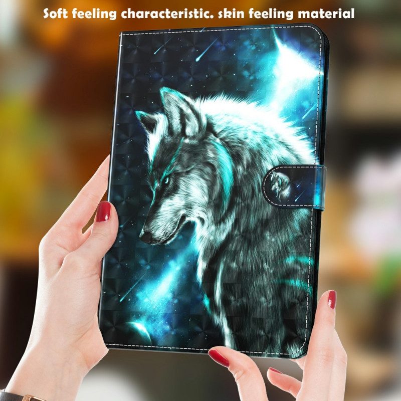 Custodia in pelle Samsung Galaxy Tab A8 (2021) Lupo Selvaggio