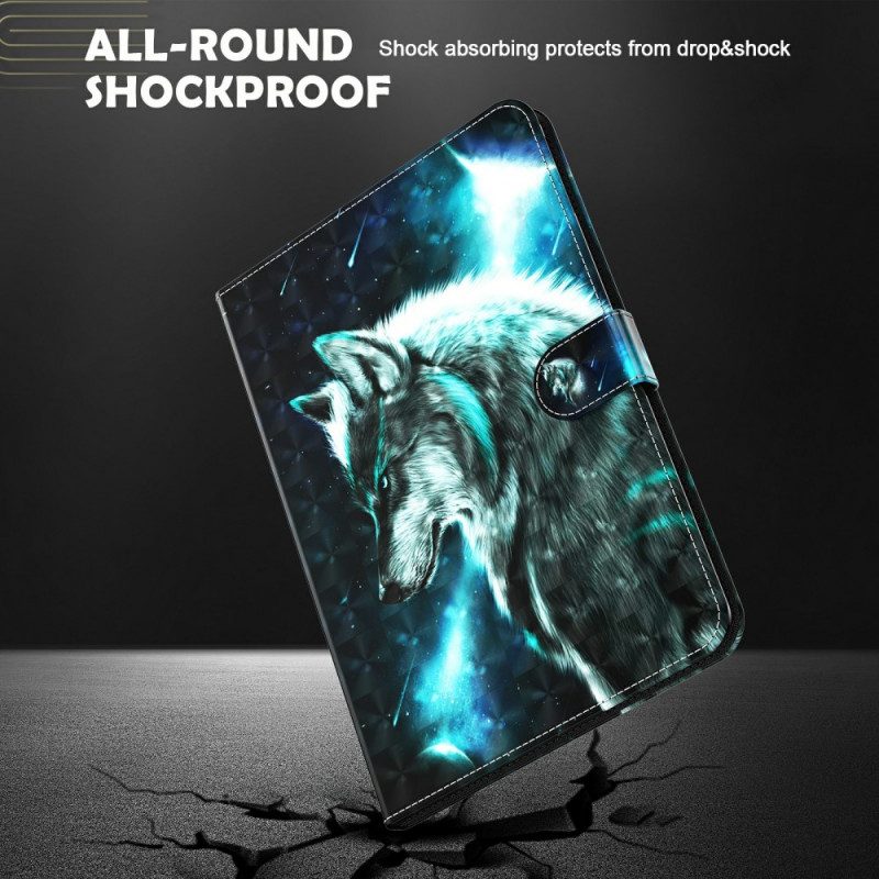 Custodia in pelle Samsung Galaxy Tab A8 (2021) Lupo Selvaggio