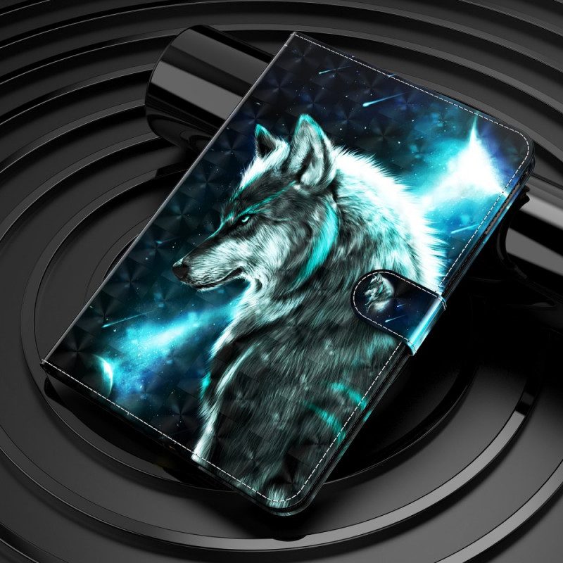 Custodia in pelle Samsung Galaxy Tab A8 (2021) Lupo Selvaggio
