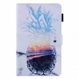 Custodia in pelle Samsung Galaxy Tab A8 (2021) Modello Di Ananas