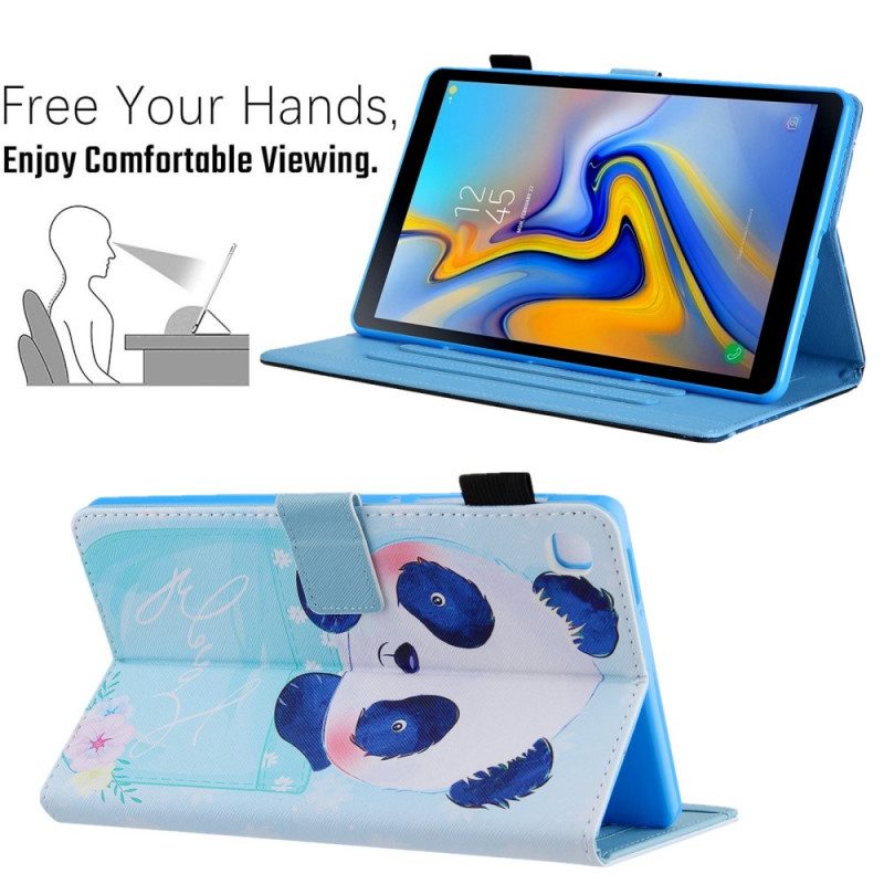 Custodia in pelle Samsung Galaxy Tab A8 (2021) Simpatico Panda