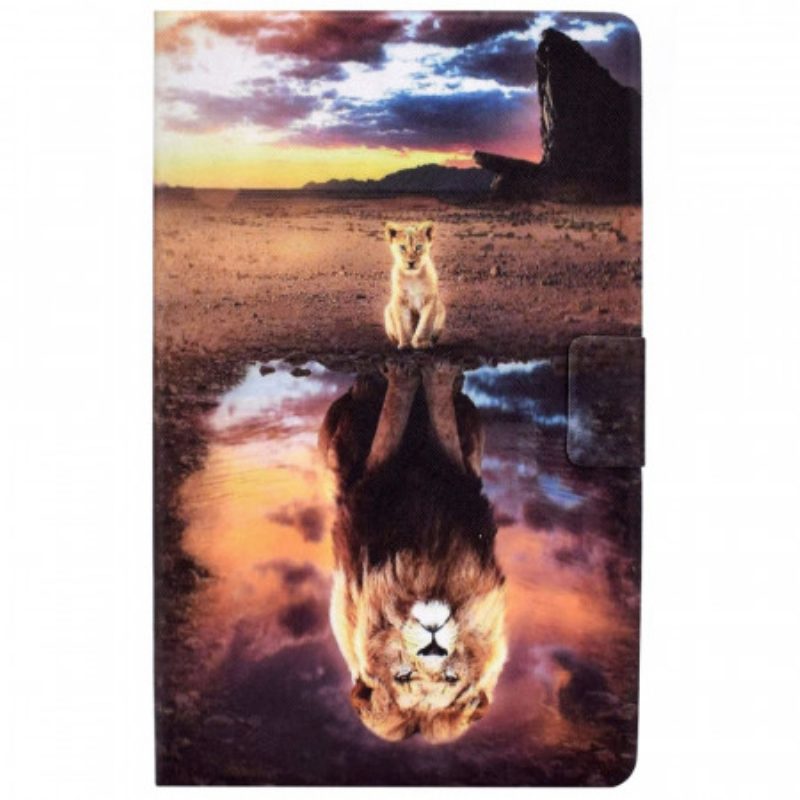 Custodia in pelle Samsung Galaxy Tab A8 (2021) Sogno Di Cucciolo