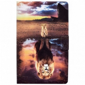 Custodia in pelle Samsung Galaxy Tab A8 (2021) Sogno Di Cucciolo