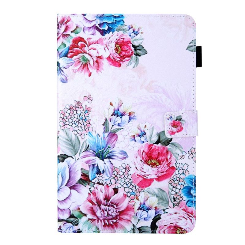 Folio Cover Samsung Galaxy Tab A8 (2021) Disegno Floreale