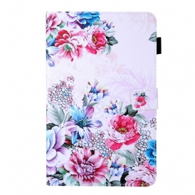 Folio Cover Samsung Galaxy Tab A8 (2021) Disegno Floreale
