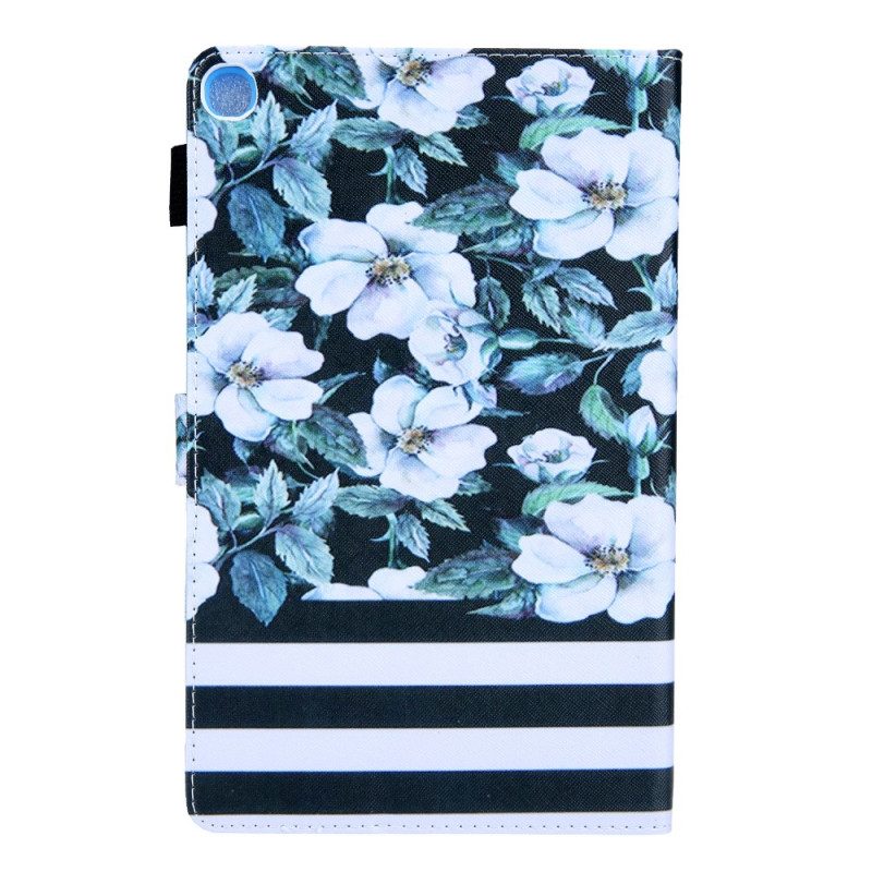 Folio Cover Samsung Galaxy Tab A8 (2021) Disegno Floreale
