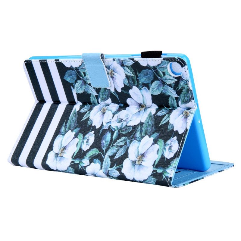 Folio Cover Samsung Galaxy Tab A8 (2021) Disegno Floreale