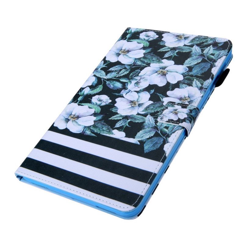 Folio Cover Samsung Galaxy Tab A8 (2021) Disegno Floreale