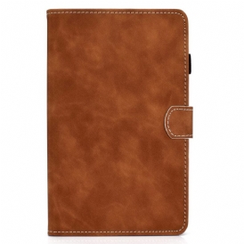 Folio Cover Samsung Galaxy Tab A8 (2021) Effetto Pelle Dal Design Vintage