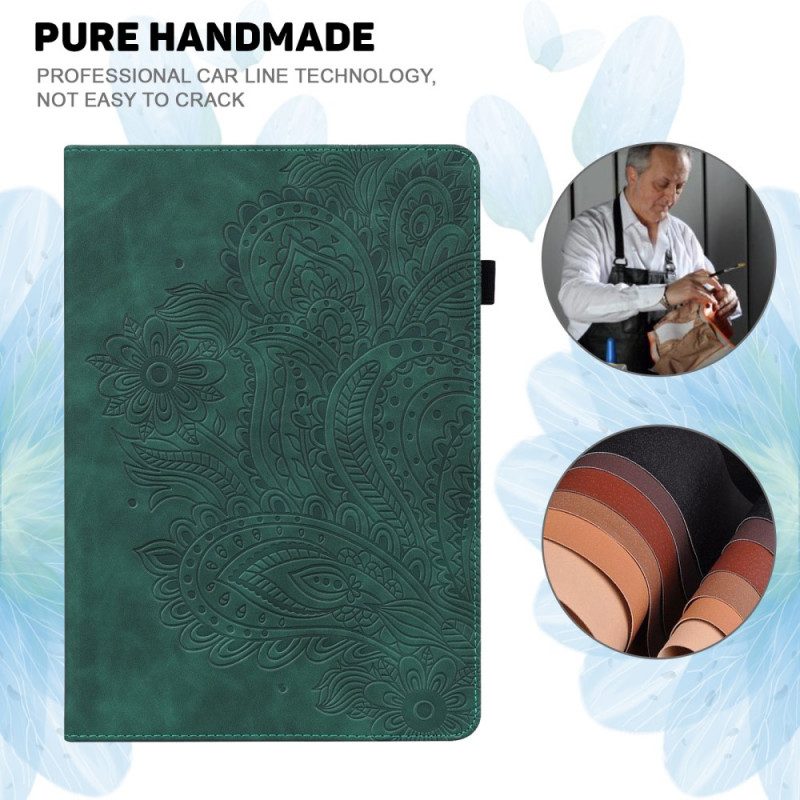 Folio Cover Samsung Galaxy Tab A8 (2021) Fiore Stilizzato