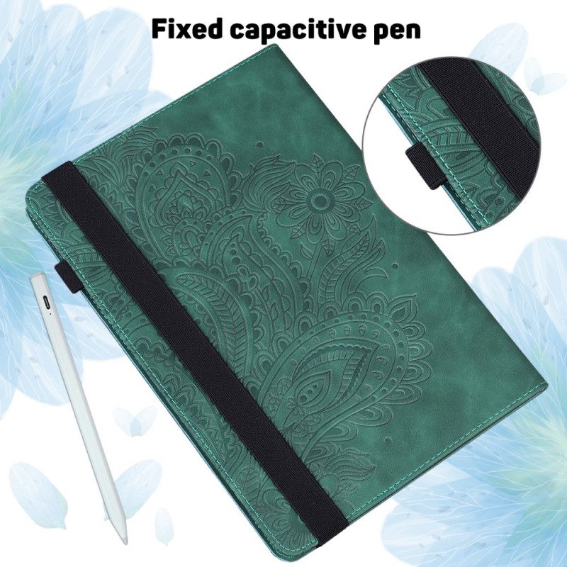 Folio Cover Samsung Galaxy Tab A8 (2021) Fiore Stilizzato