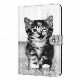 Folio Cover Samsung Galaxy Tab A8 (2021) Gattino In Ecopelle