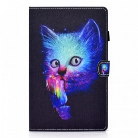 Folio Cover Samsung Galaxy Tab A8 (2021) Gatto Psicopatico