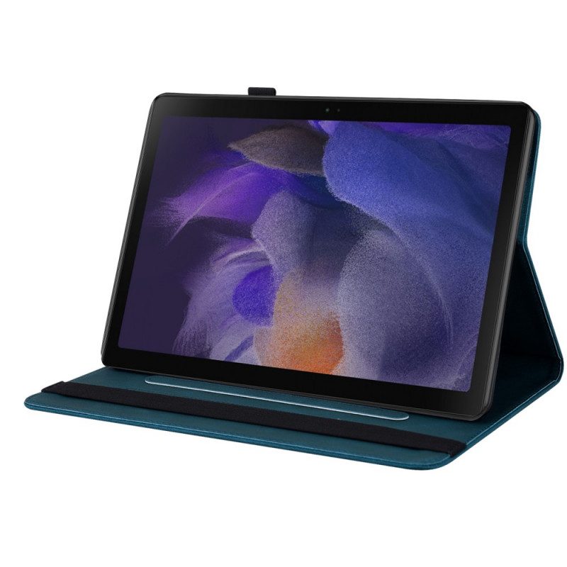 Folio Cover Samsung Galaxy Tab A8 (2021) Motivo Stampato Farfalle