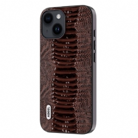 Cover iPhone 15 Plus Abeel In Vera Pelle
