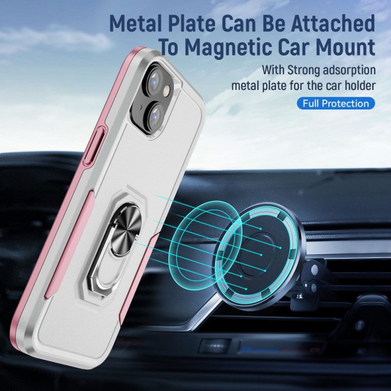 Cover iPhone 15 Plus Anello Di Supporto Bicolore