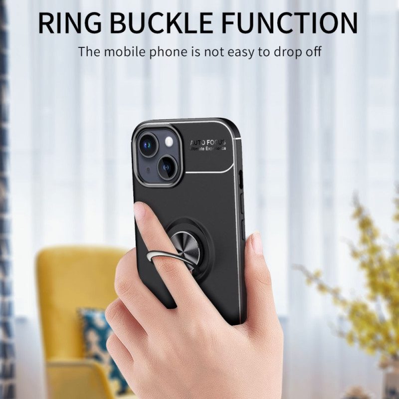Cover iPhone 15 Plus Anello Rotante