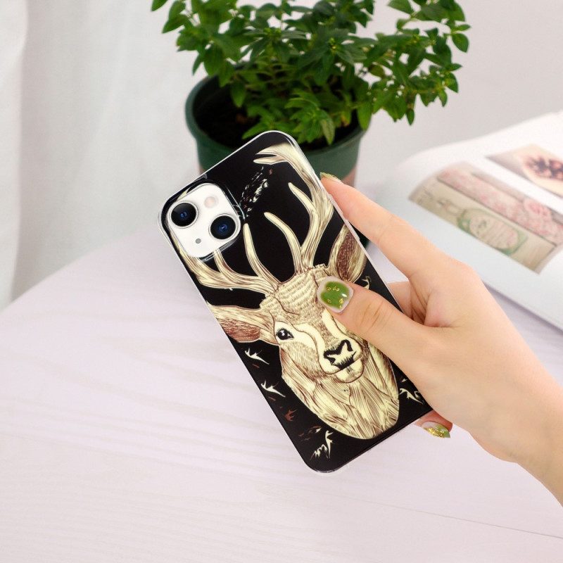Cover iPhone 15 Plus Cervo Fluorescente