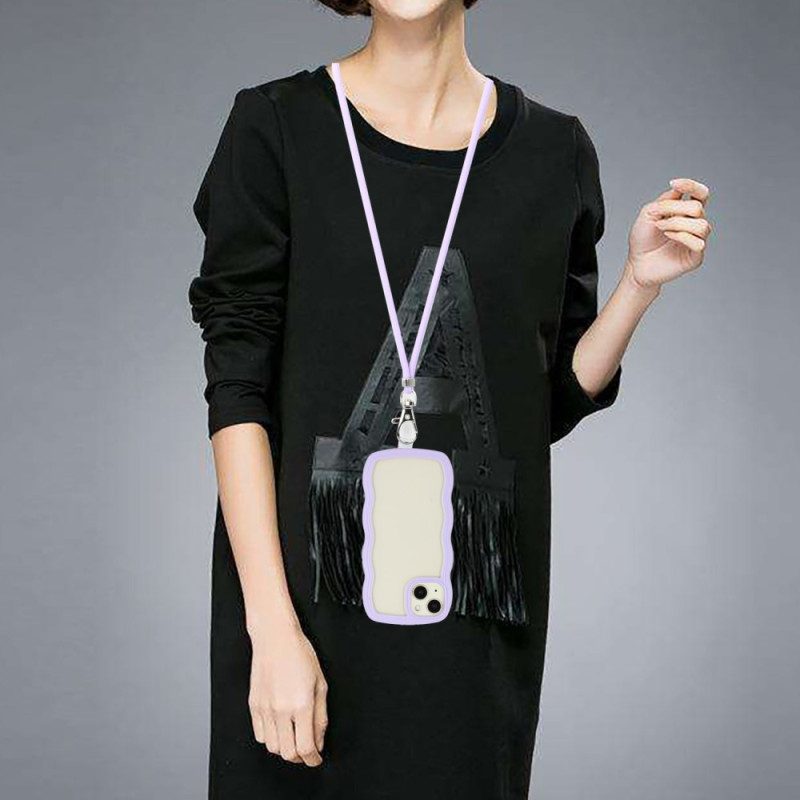 Cover iPhone 15 Plus Cordoncino Zig Zag