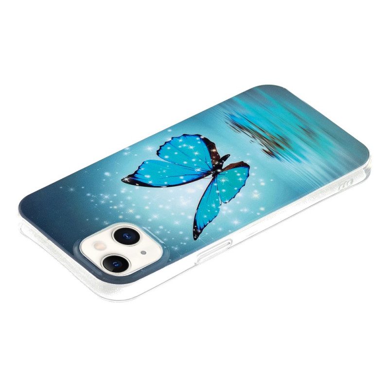 Cover iPhone 15 Plus Farfalle Fluorescenti
