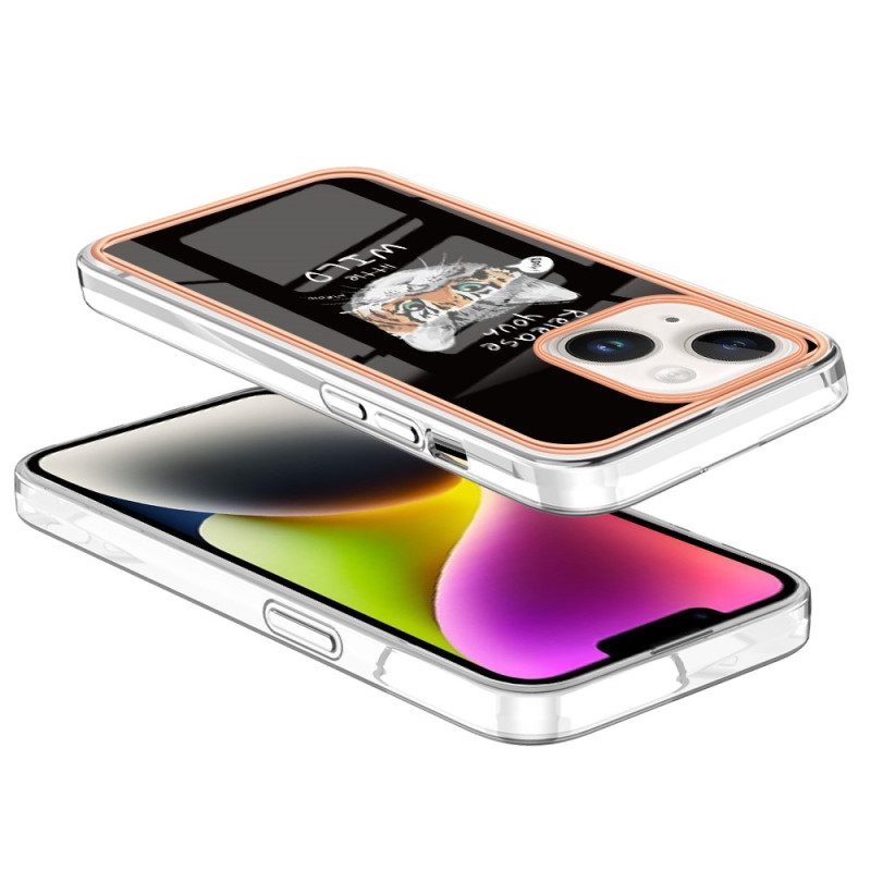 Cover iPhone 15 Plus Gatto/tigre
