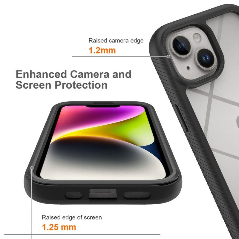 Cover iPhone 15 Plus Trasparente Con Pellicola Per Schermo