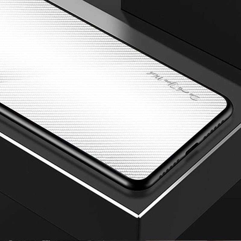 Cover iPhone 15 Plus Vetro Temperato In Fibra Di Carbonio