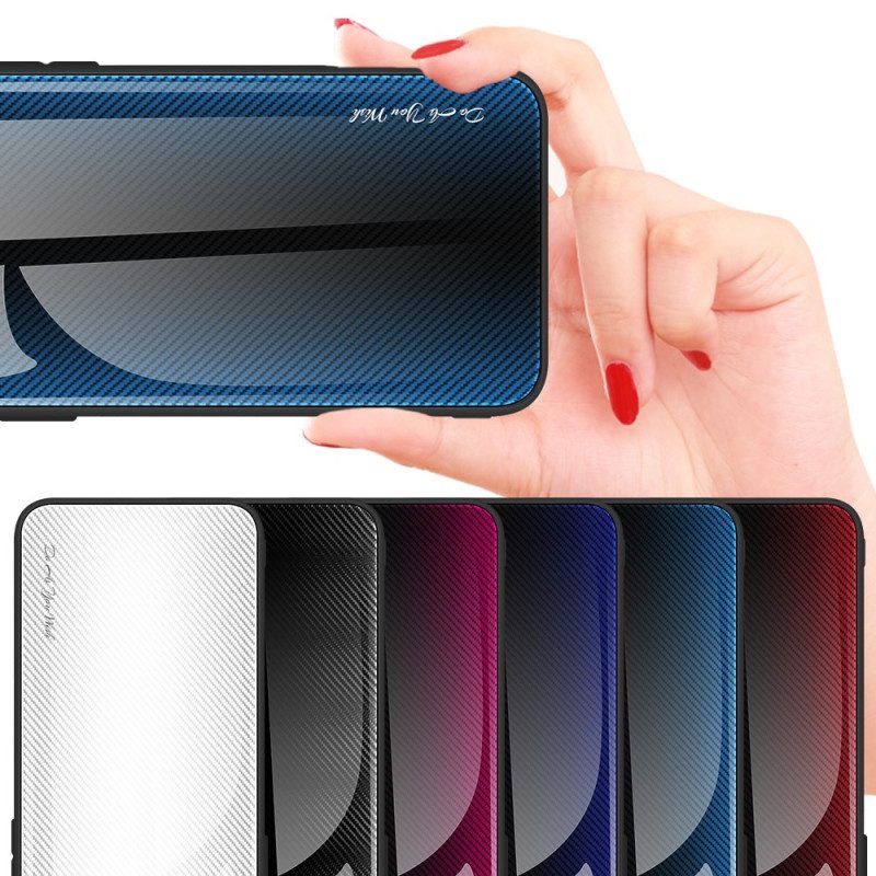 Cover iPhone 15 Plus Vetro Temperato In Fibra Di Carbonio