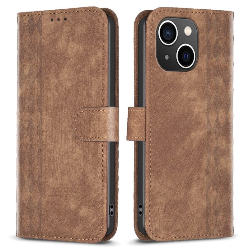 Custodia in pelle iPhone 15 Plus Stile Vintage
