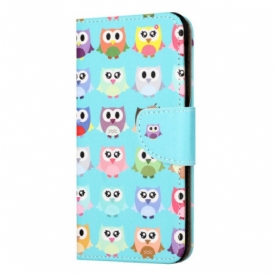 Custodia in pelle iPhone 15 Plus Tribù Dei Gufi